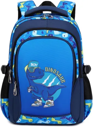 Lmwzh Backpack For Boys Kindergarten Preschool Elementary School Bags Kids Bookbag Waterproof Durable Blue（16Inch）
