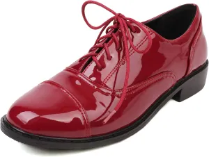 Low Heel Oxford Women Derby Lace Up Office Shoes