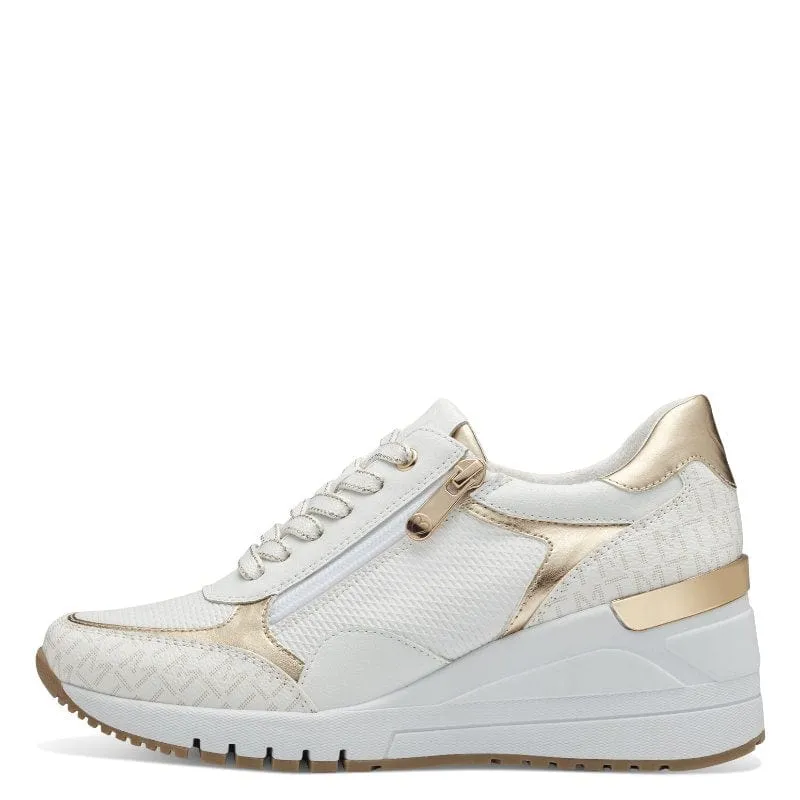 Marco Tozzi Womens White Comb Fashion Trainer 2-23723-41