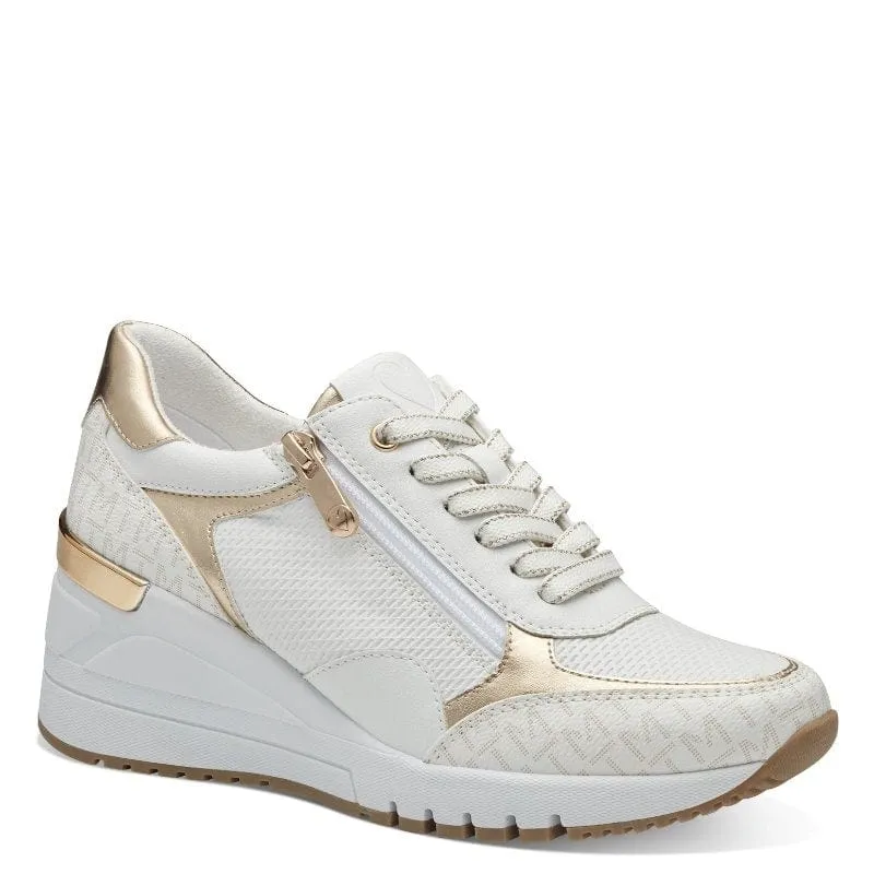 Marco Tozzi Womens White Comb Fashion Trainer 2-23723-41