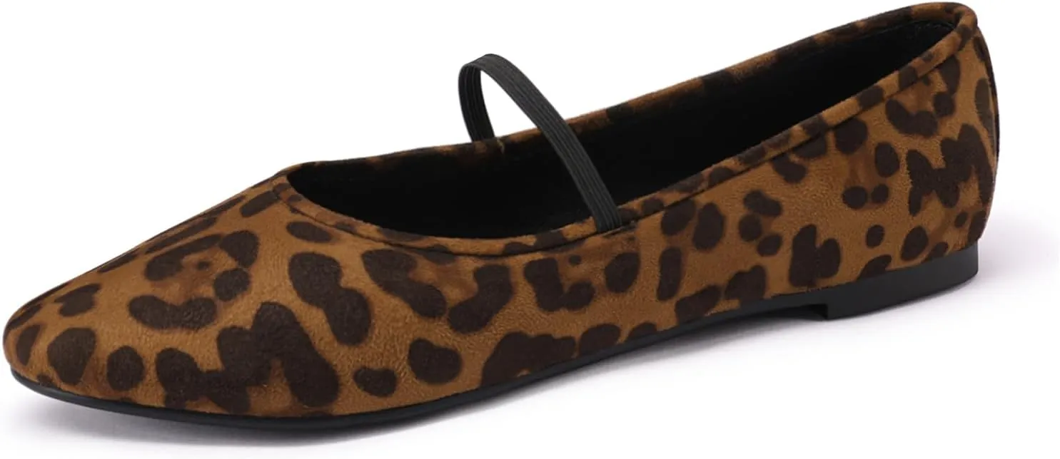 Mary Jane Ballet Flats Women Round Toe Ballerina Slip On Flats Comfortable Soft Flat Shoes for Women
