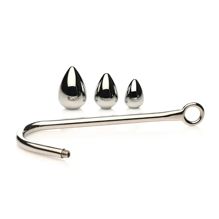 Master Series Anal Hook Trainer Anal Hook with 3 Interchangeable Plugs