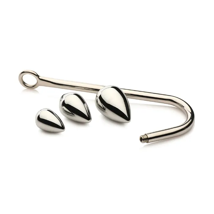 Master Series Anal Hook Trainer Anal Hook with 3 Interchangeable Plugs