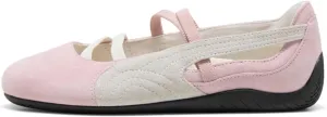 MAVMAX Women's Ballet Flats Suede Ballerina Sneakers for Women Casual Sneakers Ballet with Elastic for Comfortable Outgoing Work