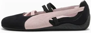 MAVMAX Women's Ballet Flats Suede Ballerina Sneakers for Women Casual Sneakers Ballet with Elastic for Comfortable Outgoing Work