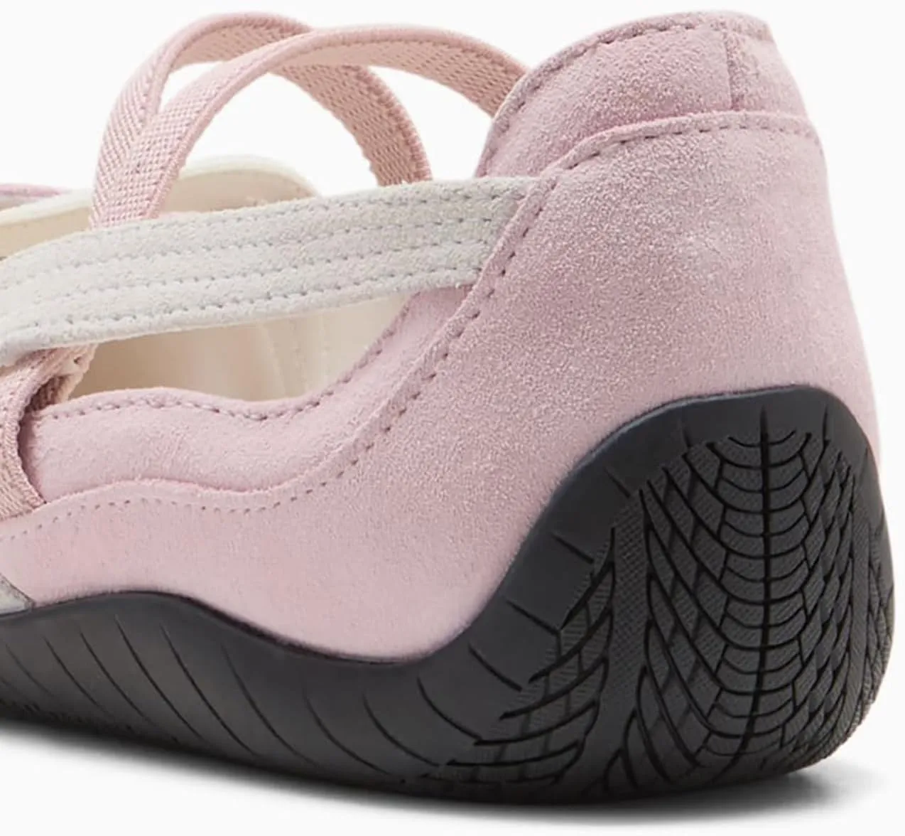 MAVMAX Women's Ballet Flats Suede Ballerina Sneakers for Women Casual Sneakers Ballet with Elastic for Comfortable Outgoing Work