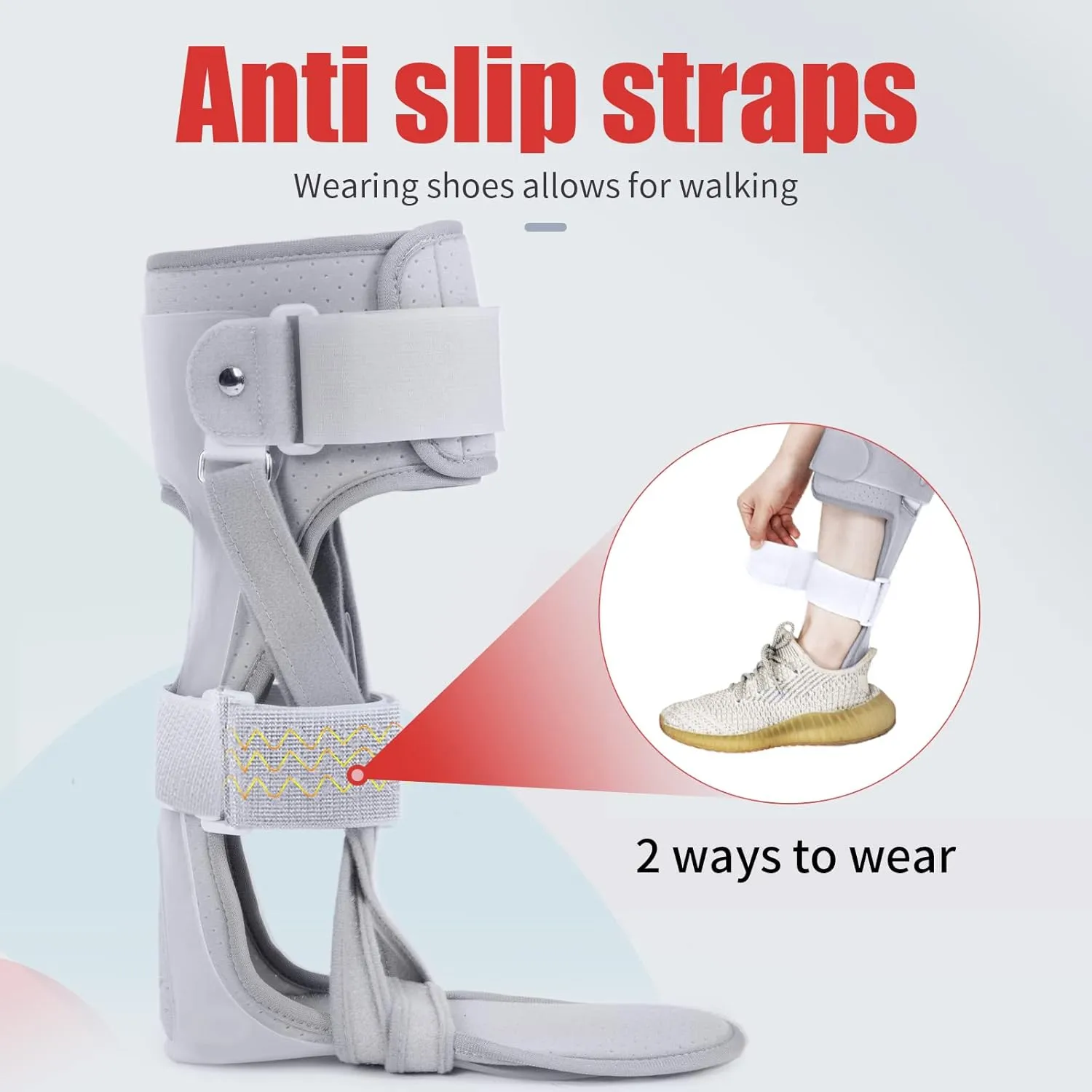 Medical AFO Foot Drop Brace - Drop Foot Braces for Walking - AFO Brace Walking with Shoe - Ankle Foot Orthosis for Stroke - Drop Foot Stabilizer Support for Men & Women Small-Left (Comfort)
