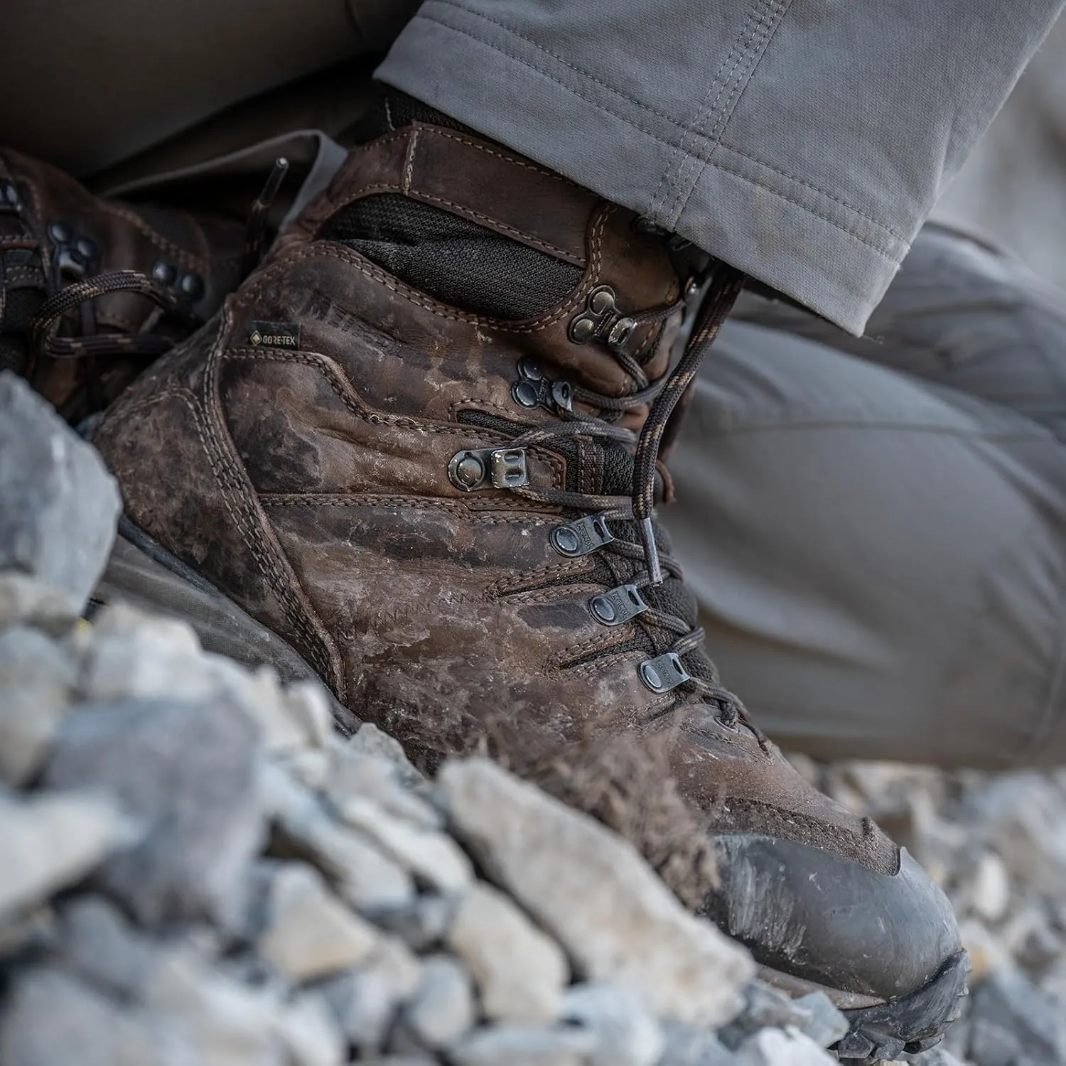 Meindl Men's EuroLight Hunter 300-gram | Gore Air-Fiber Insulation | Gore-Tex Waterproof Insulated Hunting Boot | Ultralight & Flexible | Made in Italy
