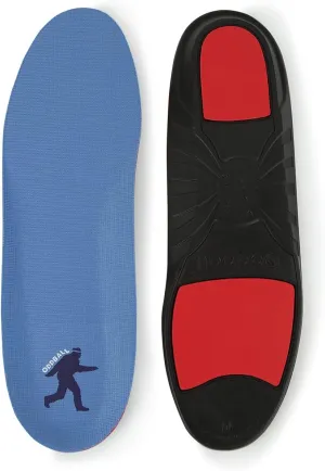 Memory Foam Comfort Insoles XXL (Men's Size 15-18) (Men's Size 17) Black/Red