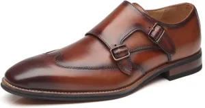 Men Dress Shoes Lace Up Oxford Classic Plain Toe Modern Formal Leather Shoes for Men