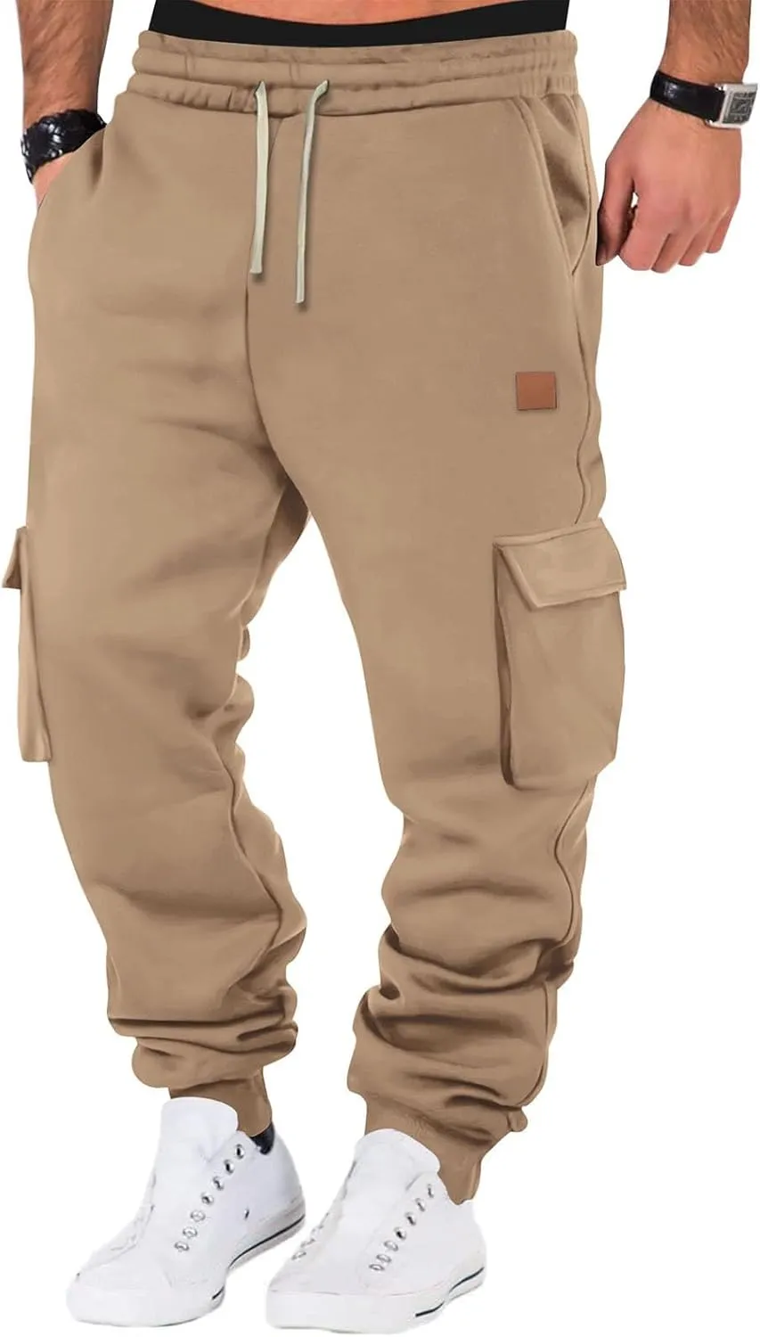 Men Lightweight Jogging Pant Pull On Work Joggers Relaxed Fit Sport Casual Sweatpants Breathable Sweat Pants