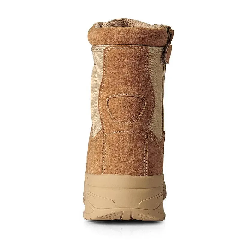 Men Outdoor High Top Slip Resistant Hiking Combat Boots