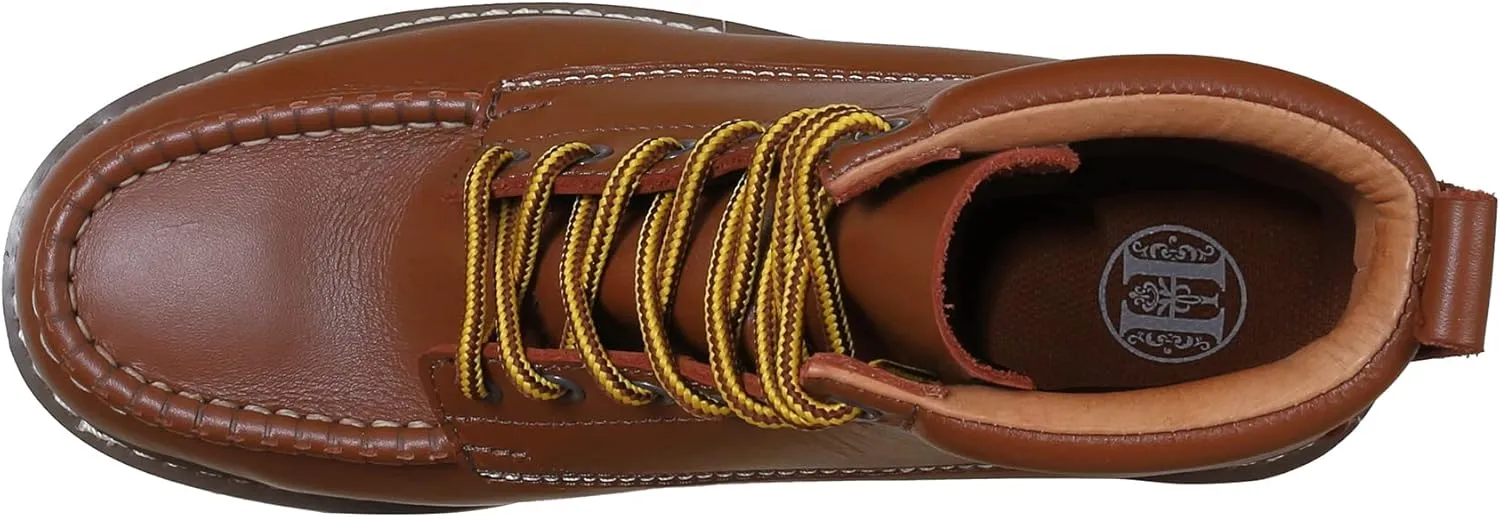 Mens 6" SureTrack Soft Toe Slip Resistant Moc Toe Mens Work Boots, 84994