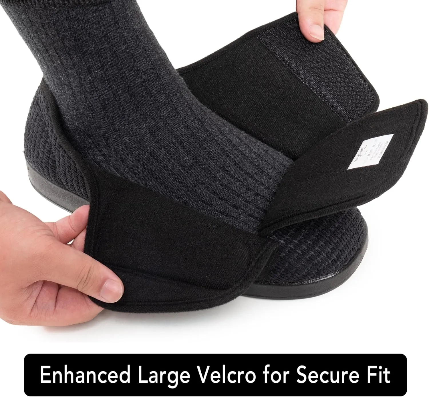 Men's Adaptive Wide Width Diabetic Comfort Slipper Shoe