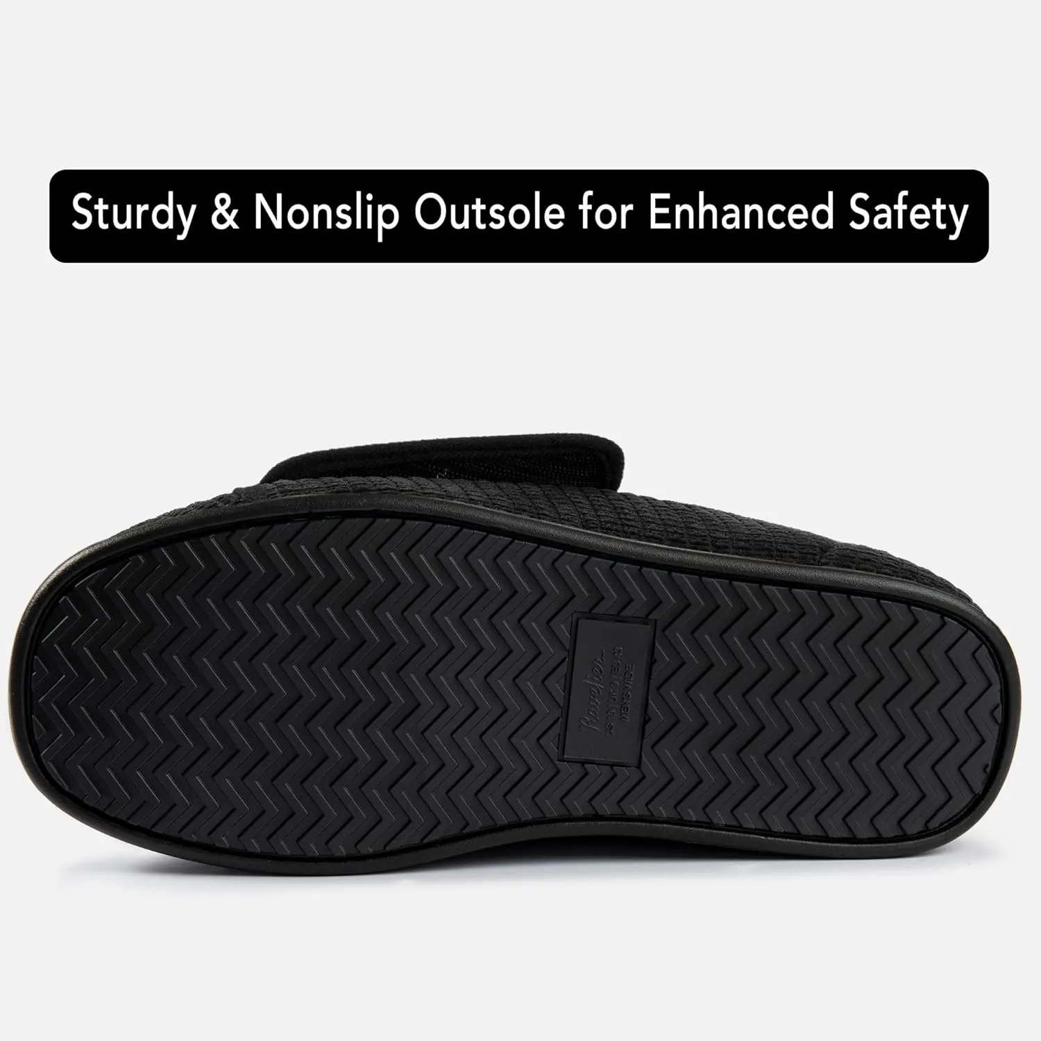 Men's Adaptive Wide Width Diabetic Comfort Slipper Shoe