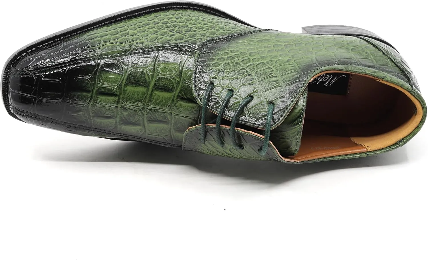 Men's Alligator Crocodile Print Oxford Fashion Lace Up Dress Shoe croco-03