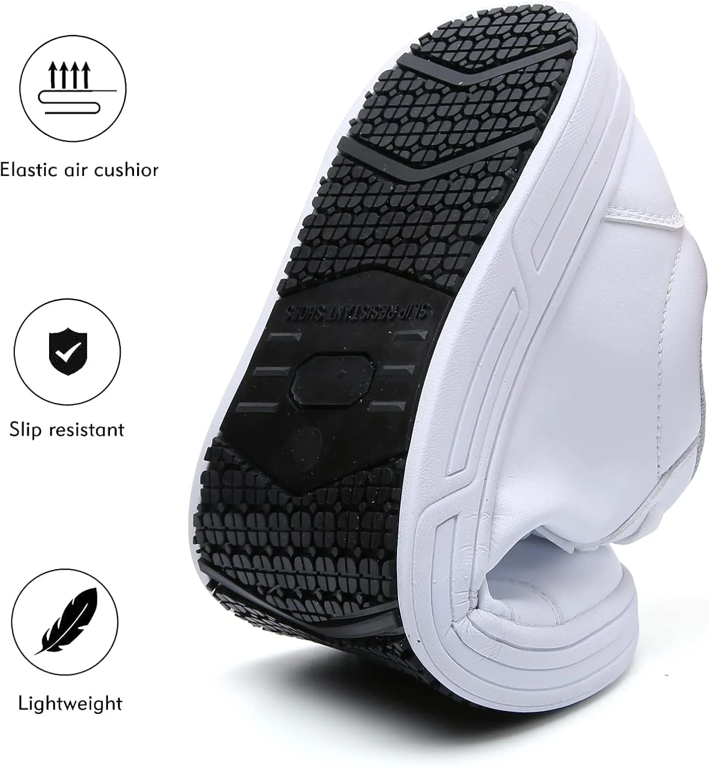 Men's and Women's Non Slip Work Shoes - Slip Resistant Food Service Chef Nursing Shoes