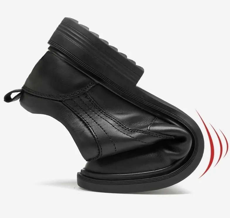 Men's Black Classic Formal Oxford Shoes Mens Lace Up Tuxedo Shoes Pointed Toe Wedding Dress Shoes for Men