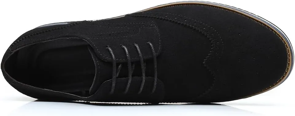 Men's Brogues Lace Up Oxford Classic Modern Formal Leather Shoes for Men