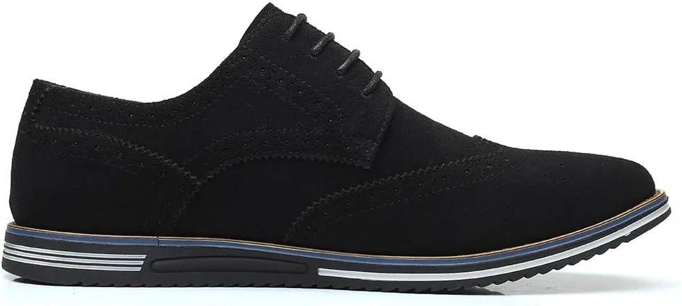 Men's Brogues Lace Up Oxford Classic Modern Formal Leather Shoes for Men