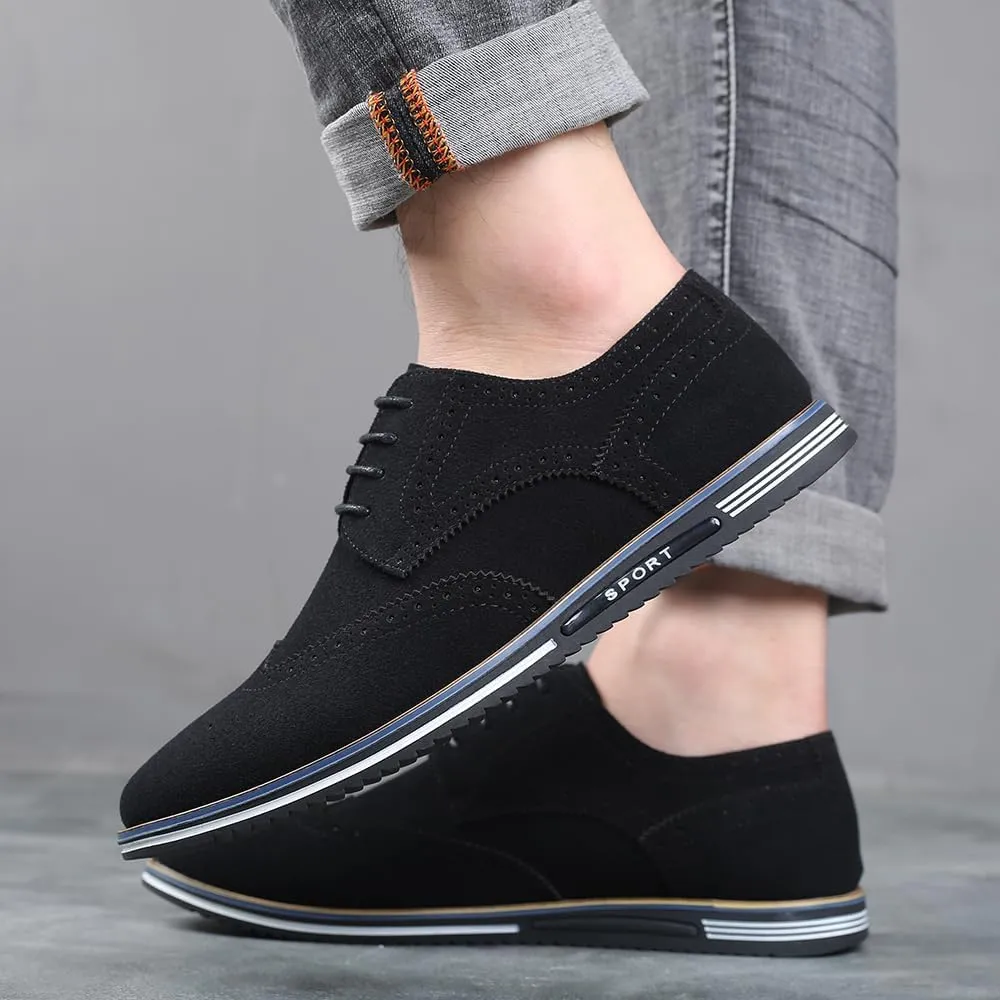 Men's Brogues Lace Up Oxford Classic Modern Formal Leather Shoes for Men