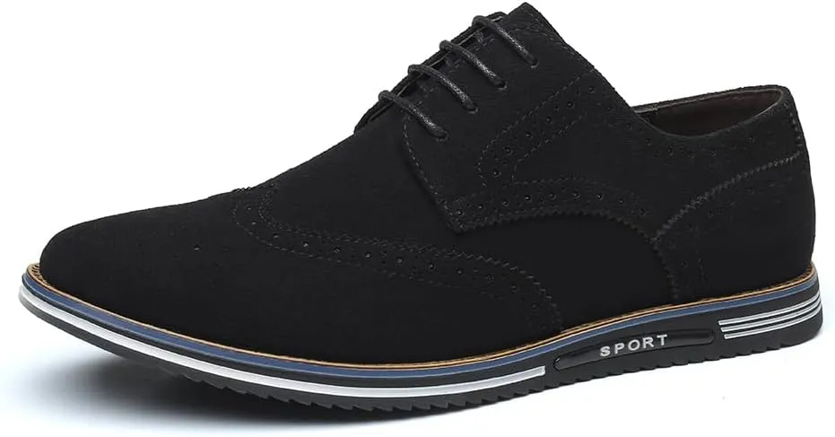 Men's Brogues Lace Up Oxford Classic Modern Formal Leather Shoes for Men