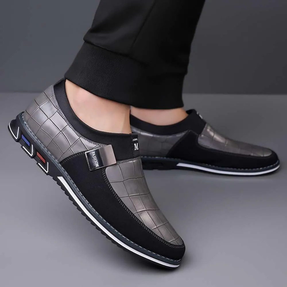 Men's Casual Dress Oxford Shoes Business Office Loafers Leather Fashion Dress Sneakers Comfort Walking Driving Shoes