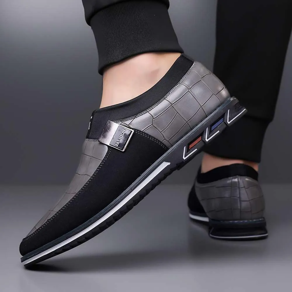 Men's Casual Dress Oxford Shoes Business Office Loafers Leather Fashion Dress Sneakers Comfort Walking Driving Shoes
