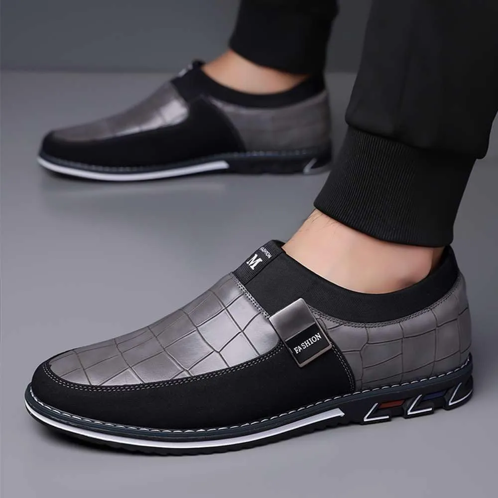 Men's Casual Dress Oxford Shoes Business Office Loafers Leather Fashion Dress Sneakers Comfort Walking Driving Shoes