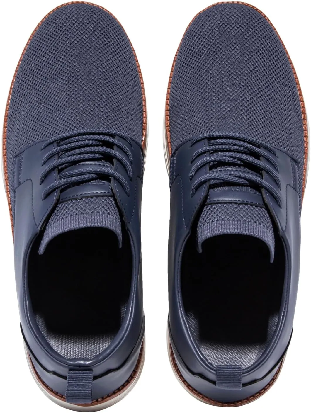 Men's Casual Dress Oxfords Shoes Breathable Knit Leisure Fashion Sneakers Lightweight Comfortable Walking Shoes