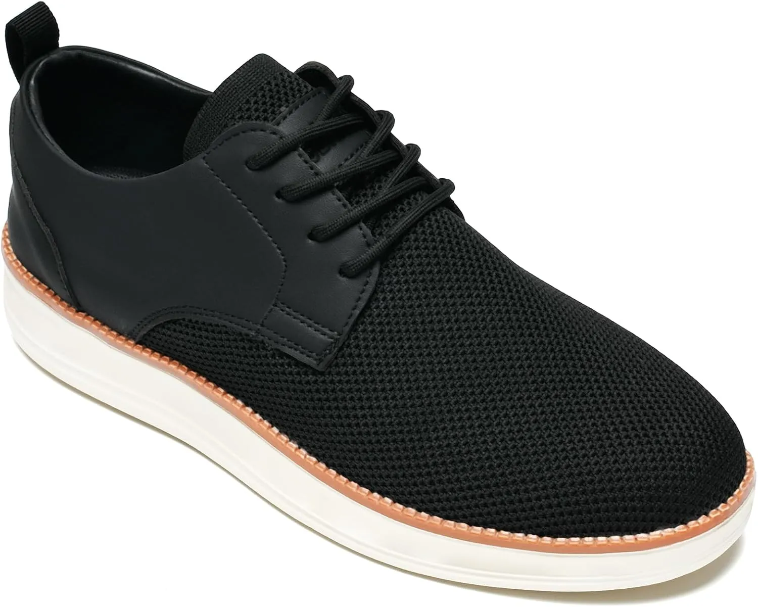 Men's Casual Dress Oxfords Shoes Breathable Knit Leisure Fashion Sneakers Lightweight Comfortable Walking Shoes