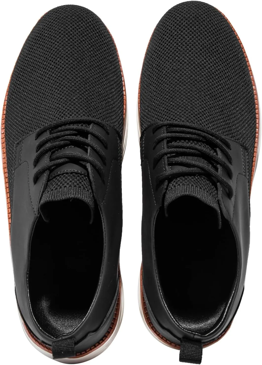 Men's Casual Dress Oxfords Shoes Breathable Knit Leisure Fashion Sneakers Lightweight Comfortable Walking Shoes