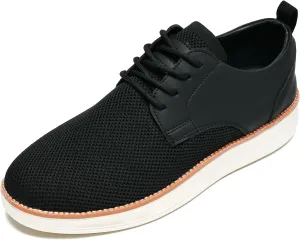 Men's Casual Dress Oxfords Shoes Breathable Knit Leisure Fashion Sneakers Lightweight Comfortable Walking Shoes
