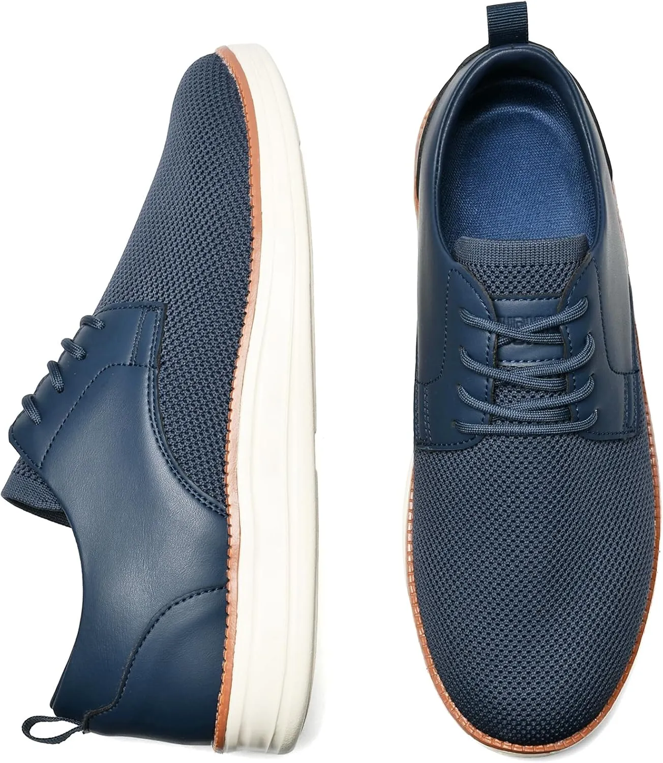 Men's Casual Dress Oxfords Shoes Breathable Knit Leisure Fashion Sneakers Lightweight Comfortable Walking Shoes