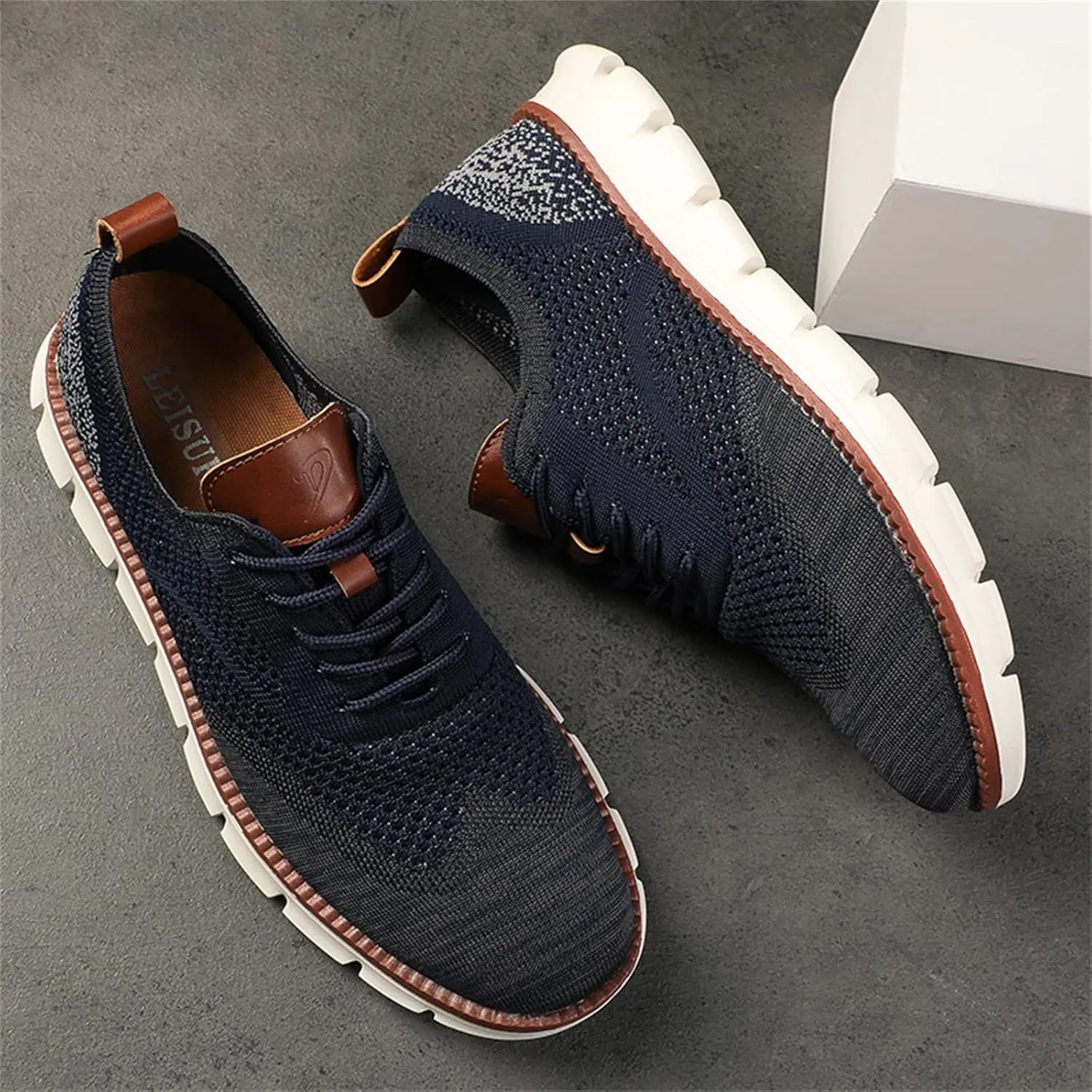 Mens Casual Dress Shoes for Men Dress Sneakers Breathable Business Lightweight Oxford Shoes