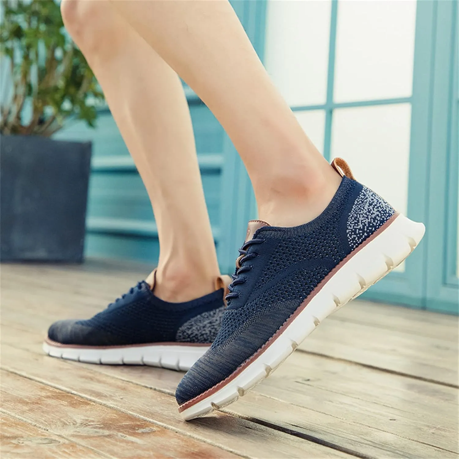 Mens Casual Dress Shoes for Men Dress Sneakers Breathable Business Lightweight Oxford Shoes
