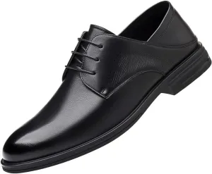 Men's Classic Lace-Up Dress Shoes Patent Leather Retro Comfortable Business Oxford Shoes Wedding Office Loafers Shoes