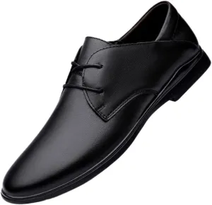 Men's Classic Lace-Up Oxfords Shoes Men Retro Comfortable Business Non-Slip Softsole Walking Dress Shoes