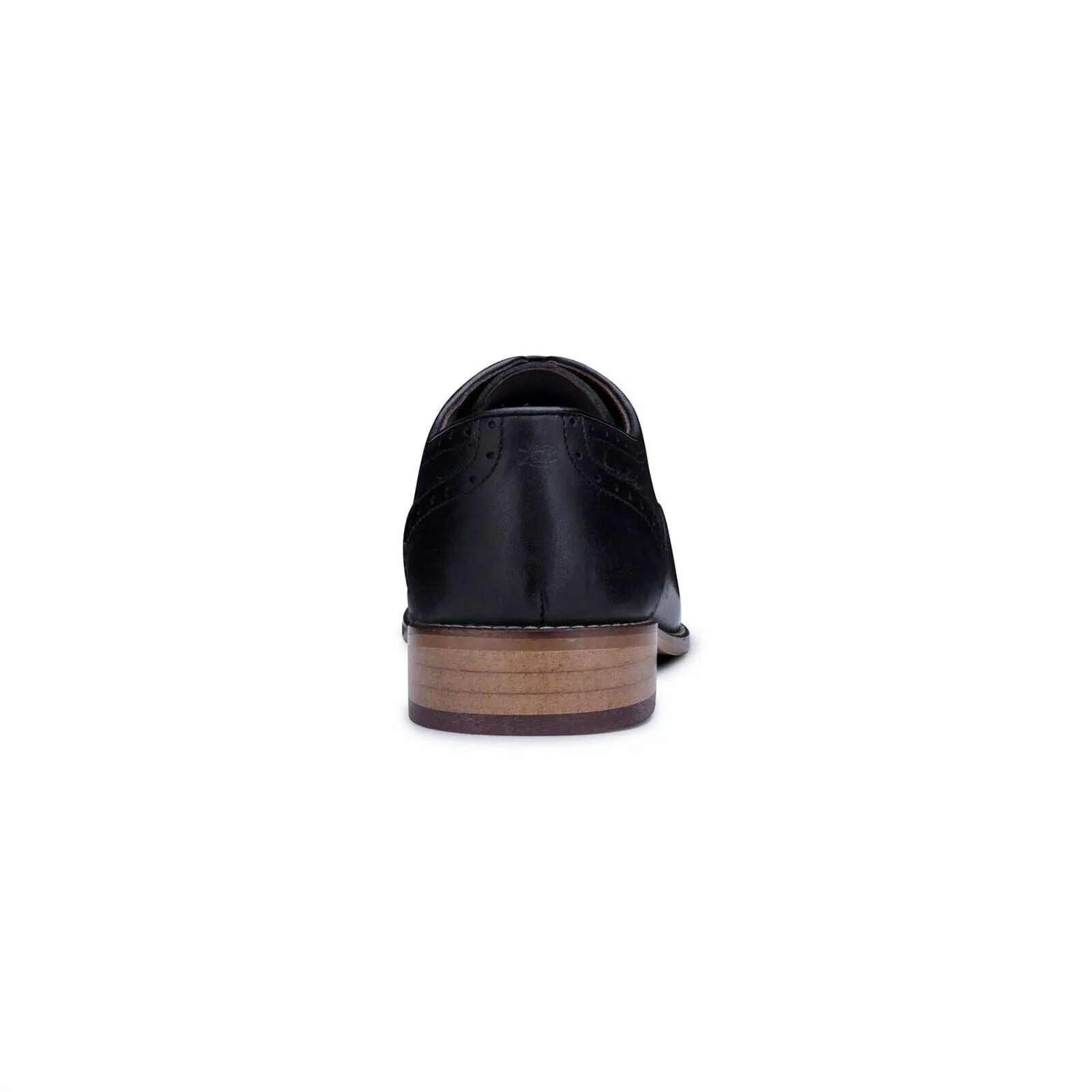 Men's Classic Oxford Black Leather Gatsby Brogue Shoes