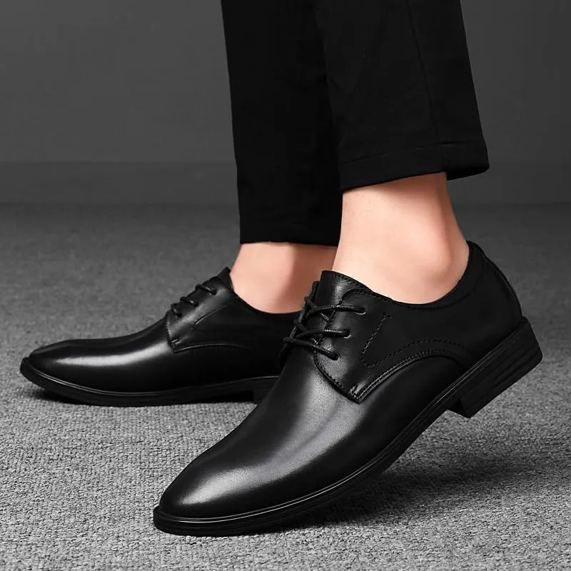 Men's Dress Shoes Business Wedding Lace-up Formal Oxford Shoes for Men