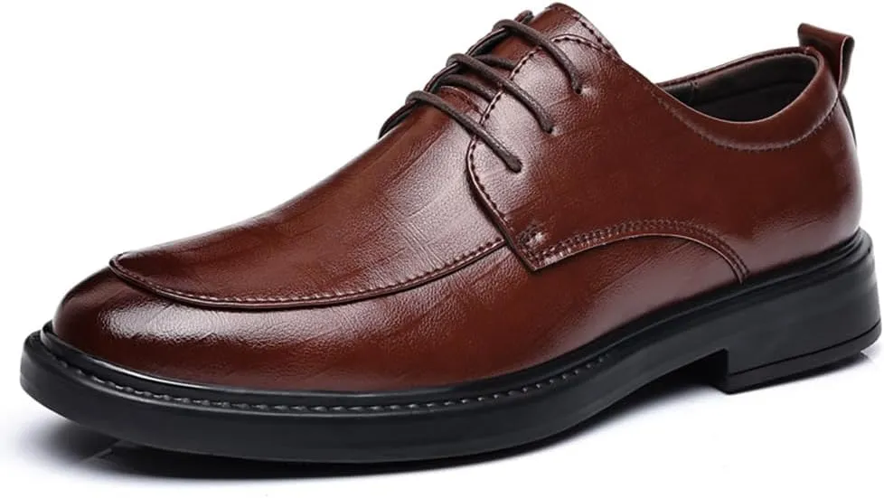 Men's Dress Shoes Casual Oxford Lace-up Fashion Business Formal Shoes
