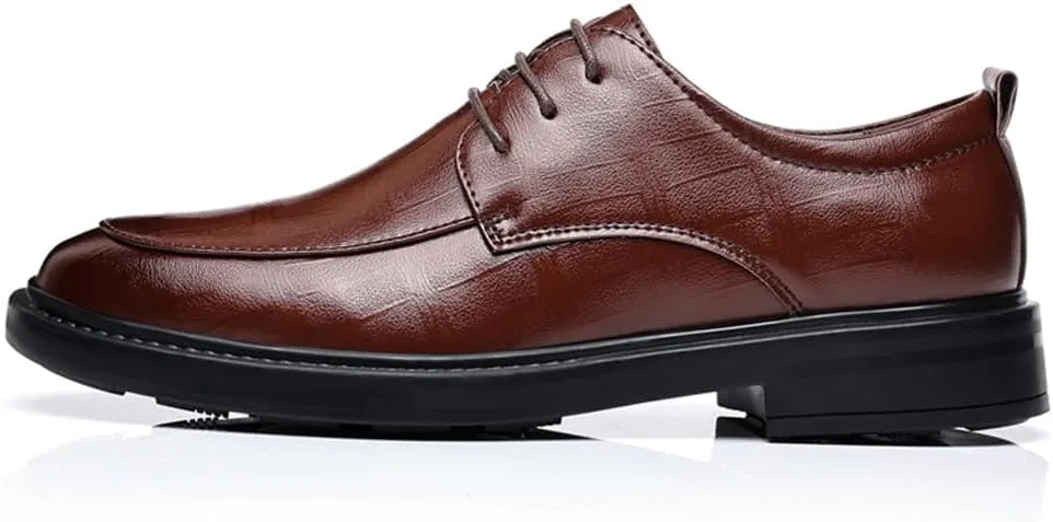 Men's Dress Shoes Casual Oxford Lace-up Fashion Business Formal Shoes