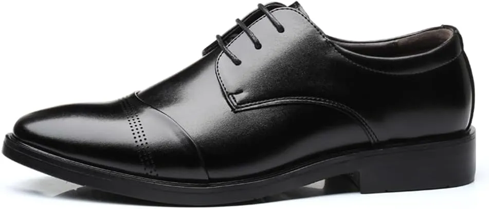 Men's Dress Shoes Casual Oxford Shoes Business Lace-up Derby Formal Shoes