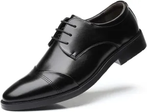 Men's Dress Shoes Casual Oxford Shoes Business Lace-up Derby Formal Shoes