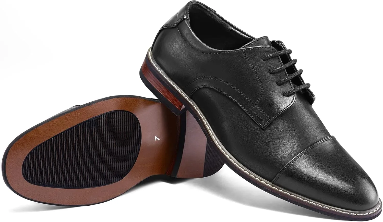 Men's Dress Shoes Formal Business Classic Lace Up Wingtip Oxford Shoes