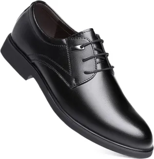 Men's Dress Shoes Formal Oxford Classic Lace Up Derby Shoes Leather