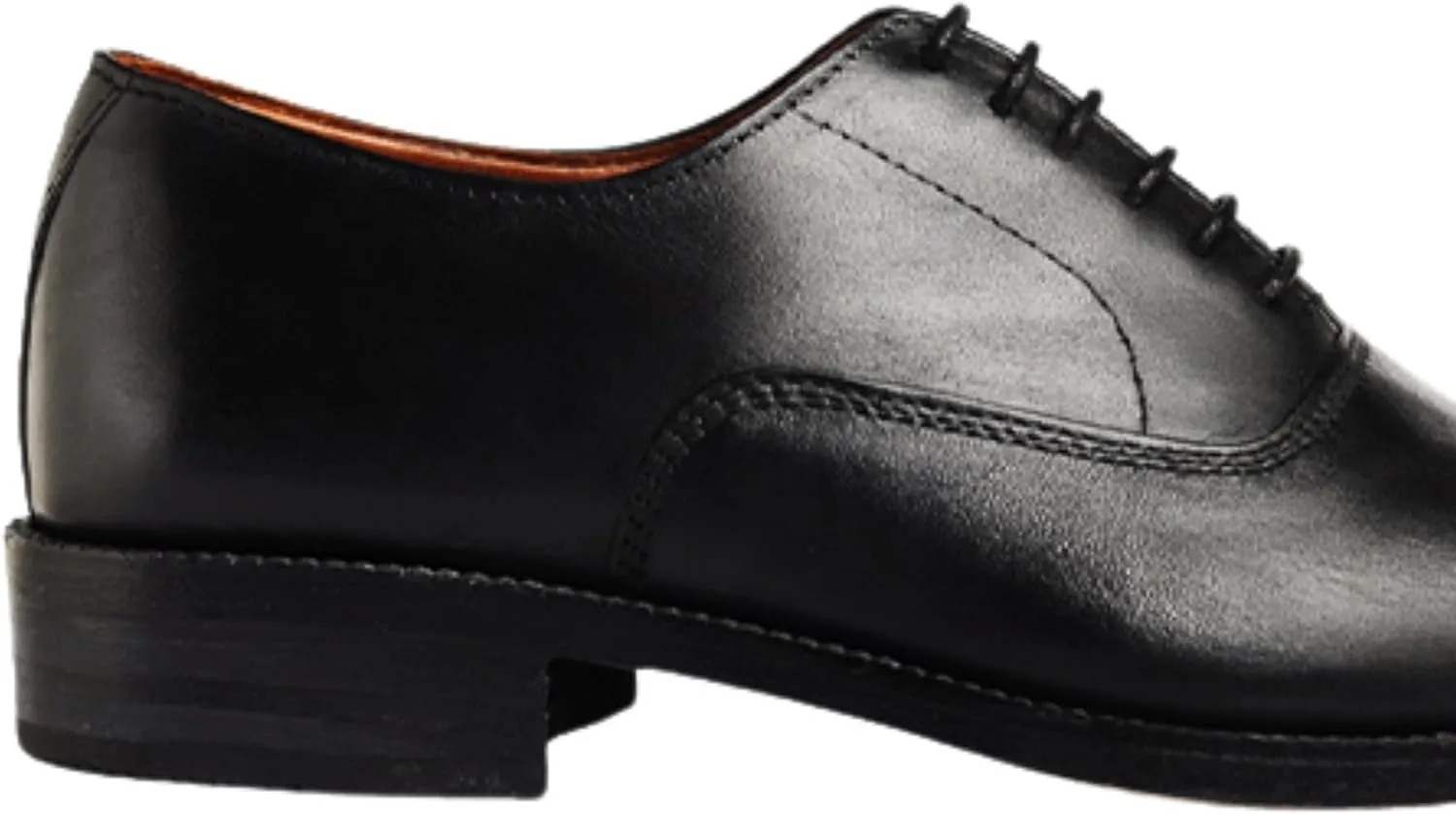 Men's Dress Shoes | Genuine Leather Cap Toe Oxford Shoes Men Lace-Up Comfortable Rubber Sole