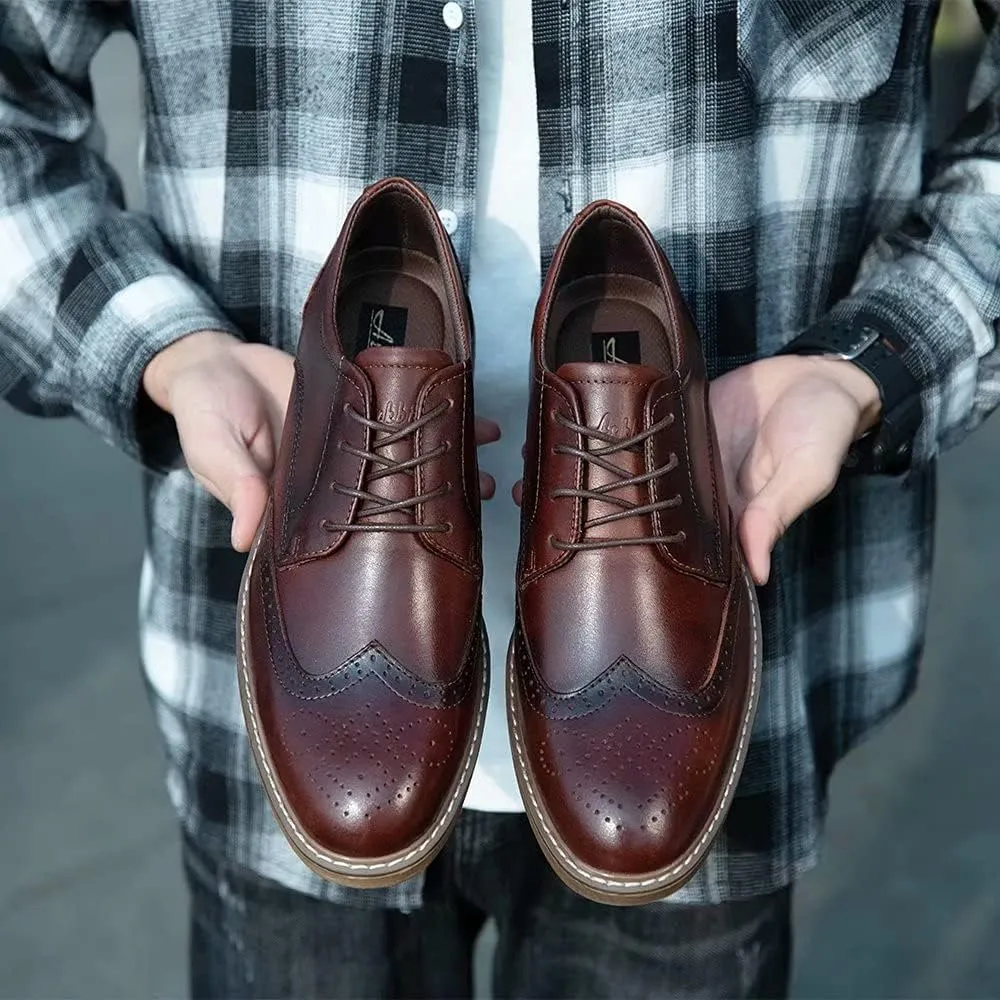 Mens Dress Shoes, Lace Up Plain Toe Leather Oxford