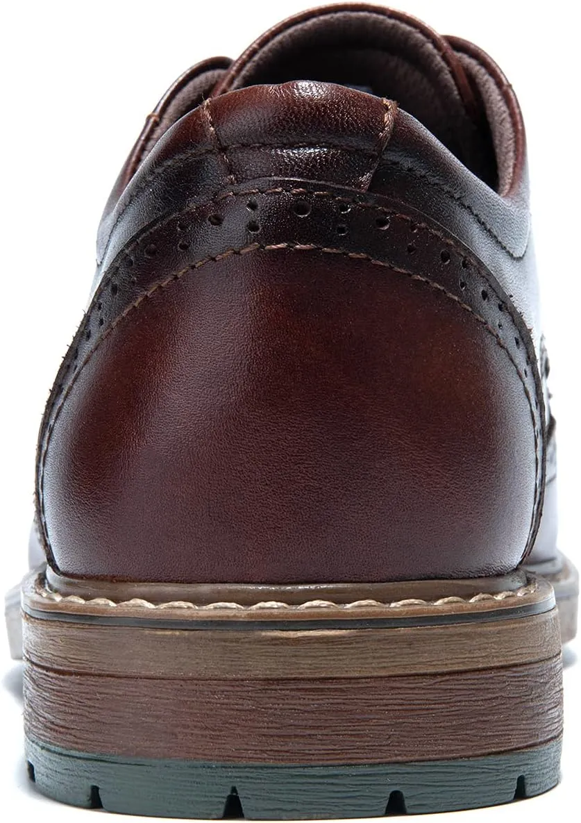 Mens Dress Shoes, Lace Up Plain Toe Leather Oxford