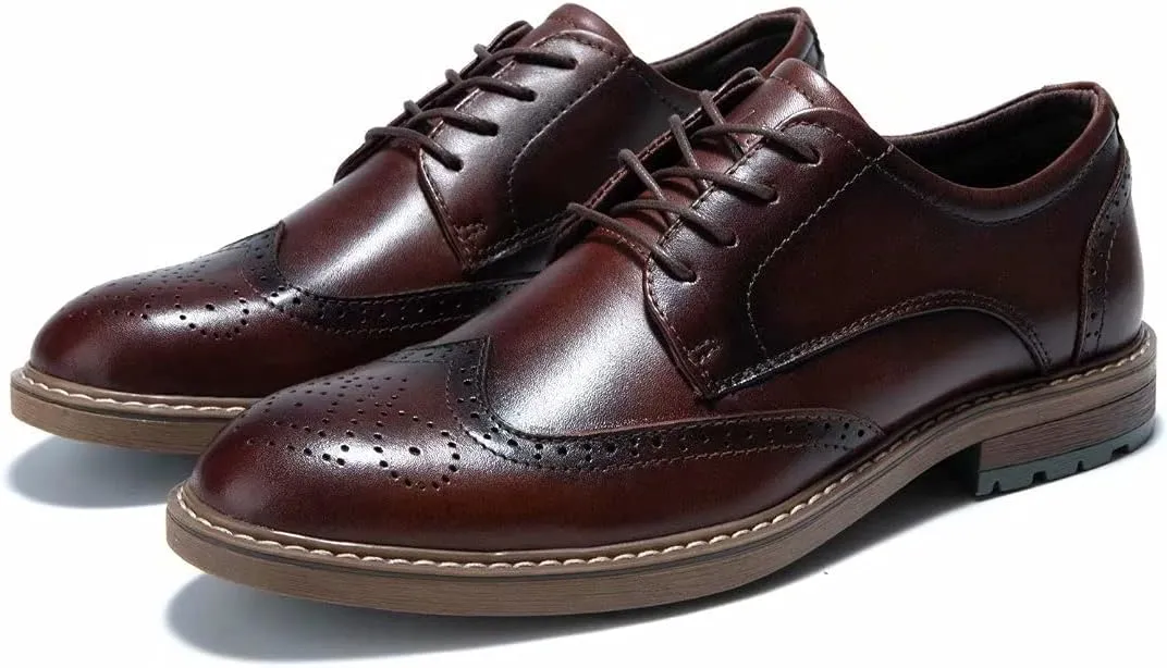 Mens Dress Shoes, Lace Up Plain Toe Leather Oxford